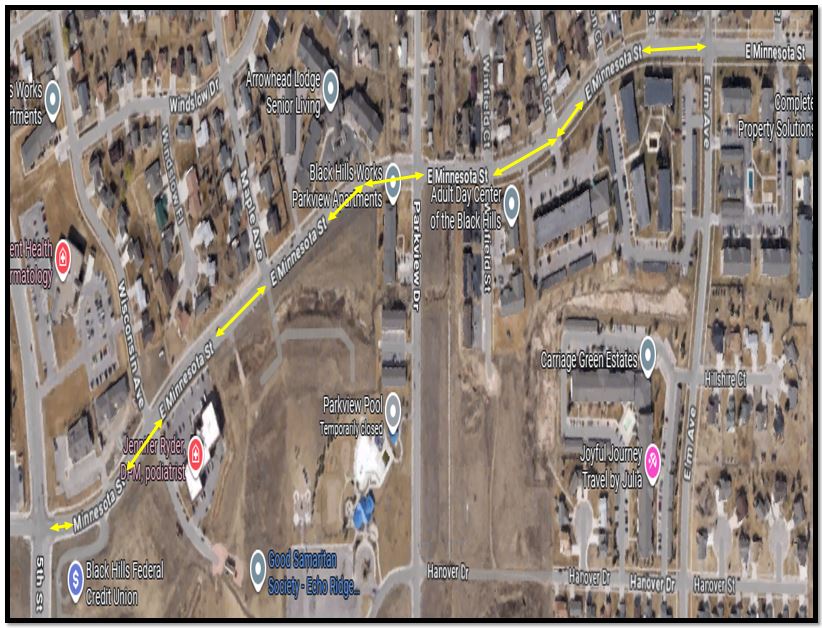 E Minnesota St Interstate Improvement 9 25 2025 Map