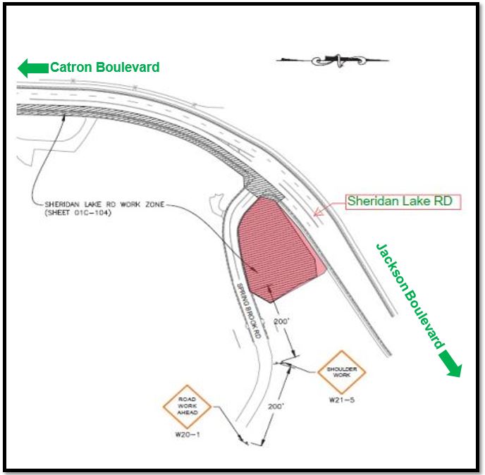 Springbrook Rd Mainline 8 18 2025 Map