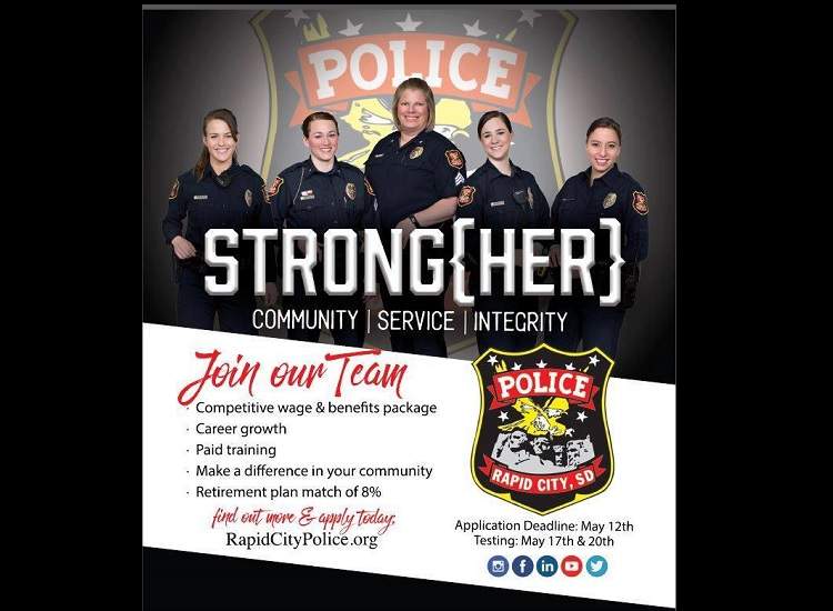 Rapid City Police Department is seeking strong, dedicated, community-oriented people.