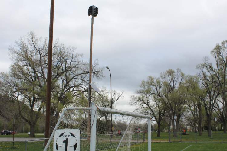 This emergency siren located at the Omaha Street soccer fields is one of several throughout the city and county that are used to warn the public of hazard risks.