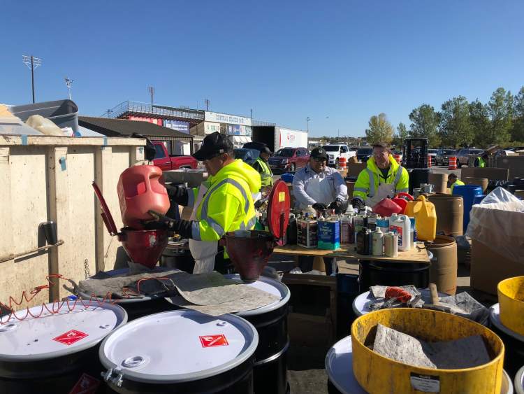 More than 1100 vehicles were recorded at this year's household hazardous waste disposal event, hosted by the City's Solid Waste Division on October 16. Approximately 5,000 gallons of toxic material were included in the disposal items.