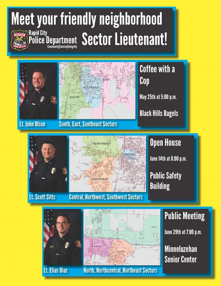 Rapid City residents encouraged to meet their neighborhood Sector Lieutenant