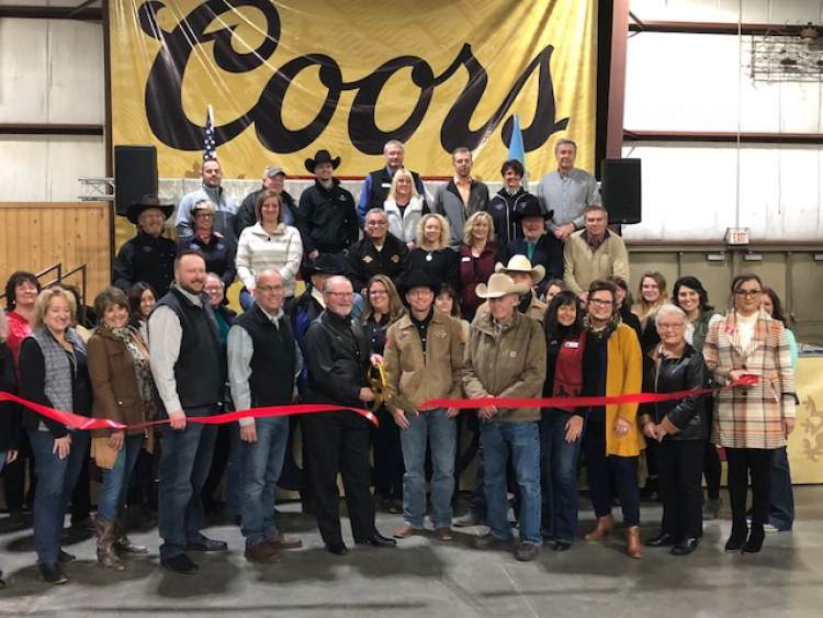 Ranchers, business, community, county and city officials along with Stock Show board members gathered to cut the ribbon officially kicking off the 61st annual Black Hills Stock Show and Rodeo.