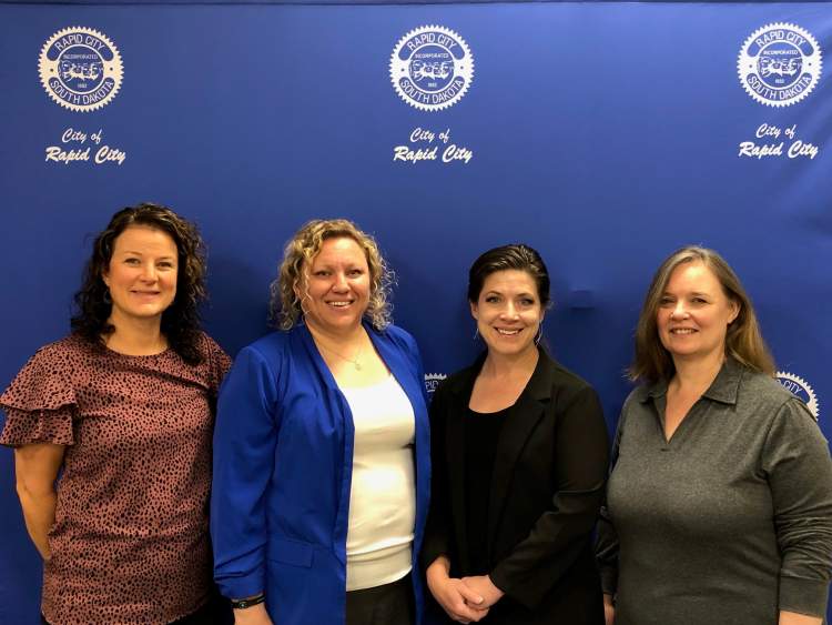 (From left) City Engineers Nicole Lecy, Sara Odden, Morgan Falcone and Michelle Lashley.