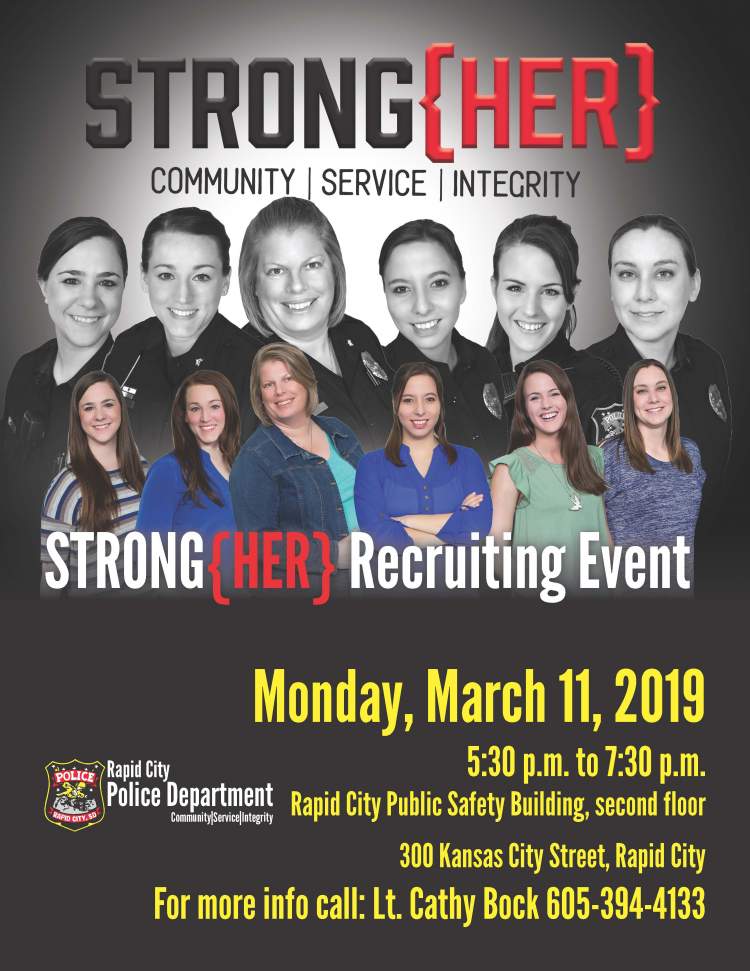 The RCPD is hiring officers, kicking off recruitment efforts with STRONG{HER} event