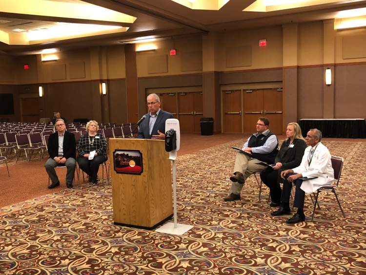 City and Monument Health officials provided a briefing to media Wednesday with important information on precautionary measures being taken at City facilities and links for the public to stay updated on the Coronavirus through Monument Health.