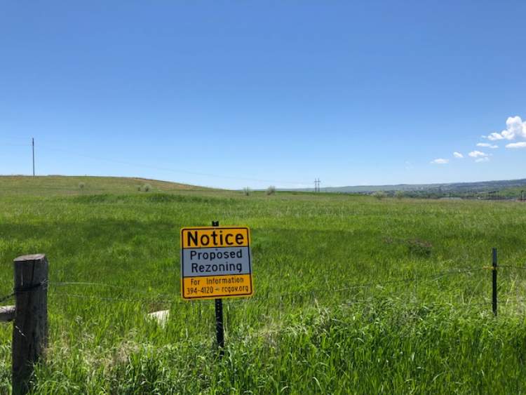 The area looking south and east from the end of E. Anamosa Street near Menards.  This will be the future site of the Shepherd Hills Subdivision Development Project.