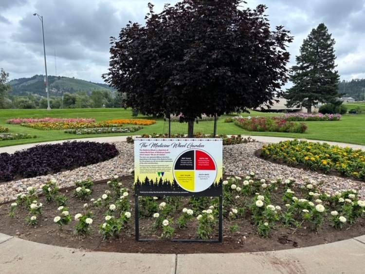 The Medicine Wheel Garden at the Noordemeer Floral Gardens area at Sioux Park.
