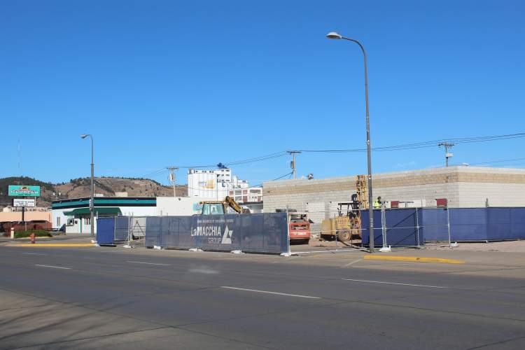 The construction site at 130 Main Street will be the location of the new Armadillo's Ice Cream Shoppe.  It was one of the top valued permits issued by the City of Rapid City in October.