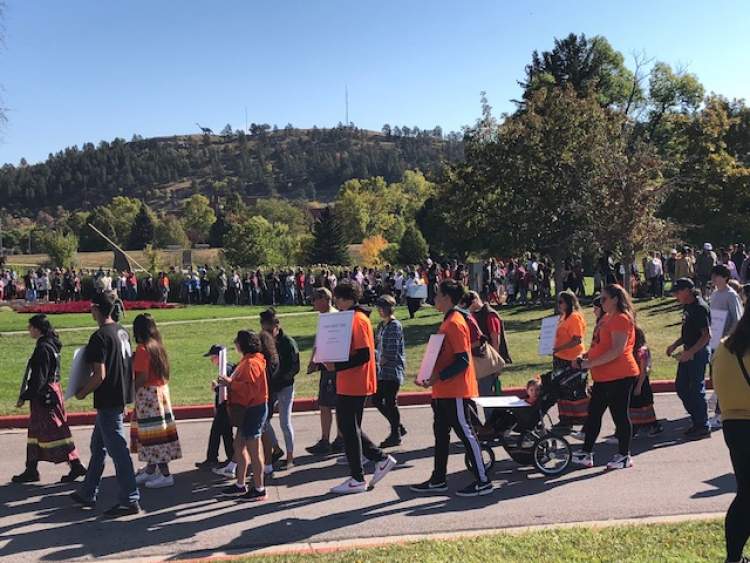 Community Gathers for Remembering The Children Memorial Walk