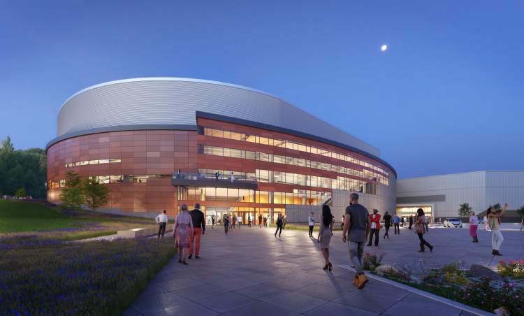 Officials Release Architect's Rendering of New Arena Facility Exterior